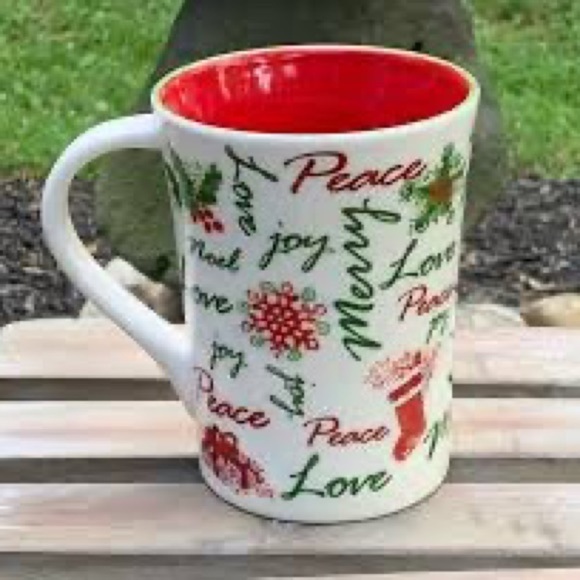 Starbucks 2007 Holiday Green Red White Mug Cup - Picture 1 of 11